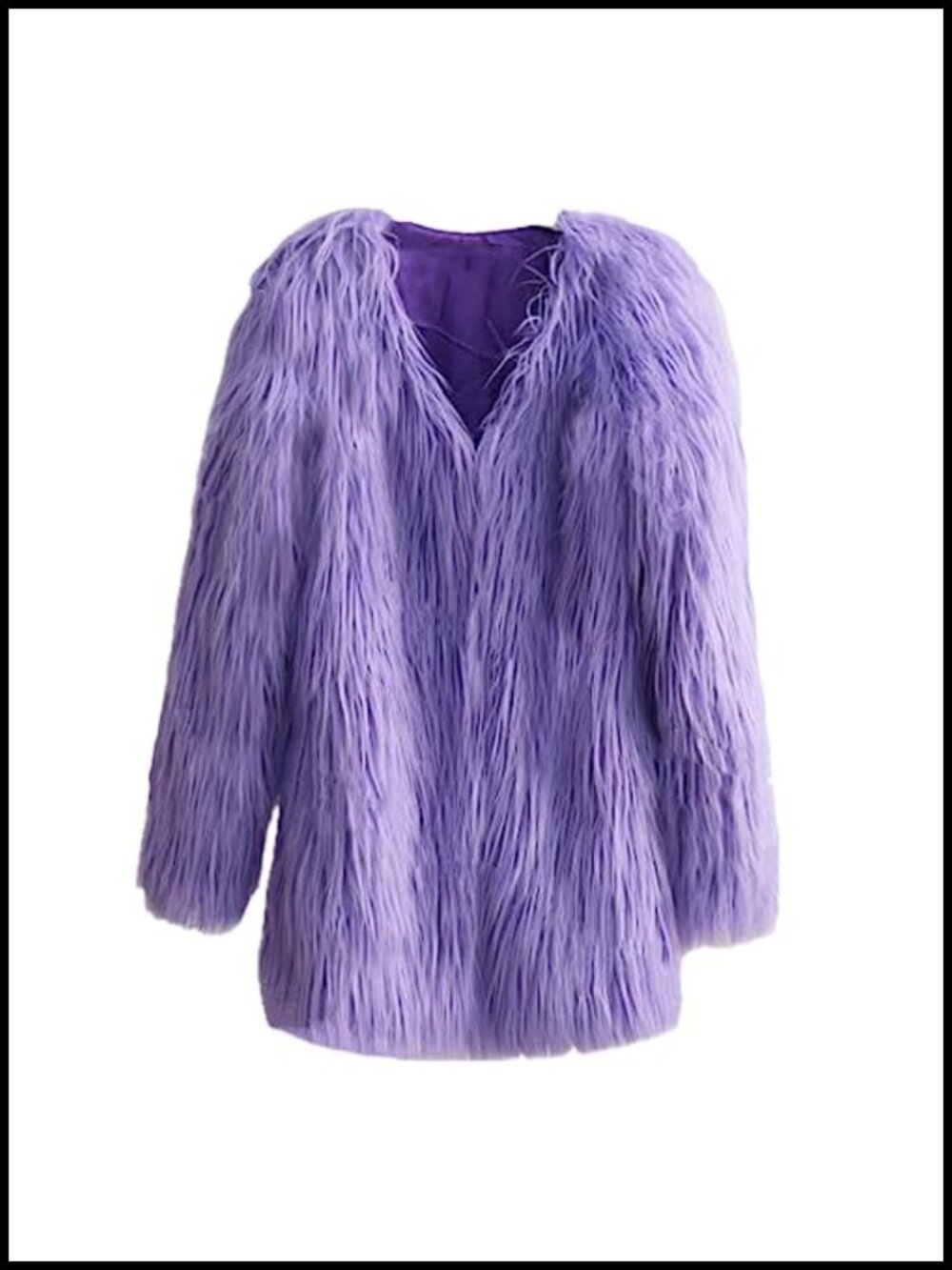Women's Winter Faux Fur Coat Shaggy Jacket with Hood